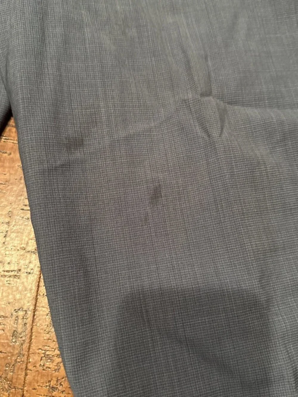 Zanella Men’s 38X31 Blue Todd Flat Front Classic Dress Pants Wool Trousers